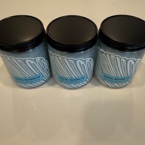 Set of bath and body works Coastal Watermelon Scented Candles